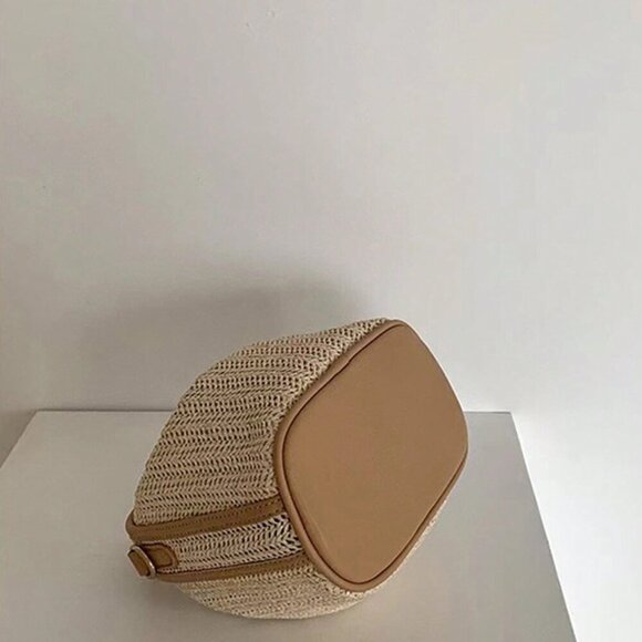 White Glamorous Women's Mini Handbag With Lock Button - Picture 7 of 10